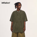 INFLATION Washed Distressed T-shirts - INFLATION