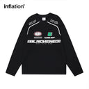 INFLATION Color Blocking Printed Tshirt