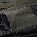 INFLATION Washed Distressed Hooded Cotton Jacket