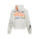 INFLATION Washed Graffiti Boxy Zip Up Hoodies