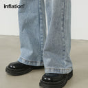 INFLATION Washed Flared Denim Pants