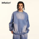 INFLATION Retro Monkey Washed Fleece Sweatshirt