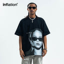 INFLATION Portrait Print T-Shirt