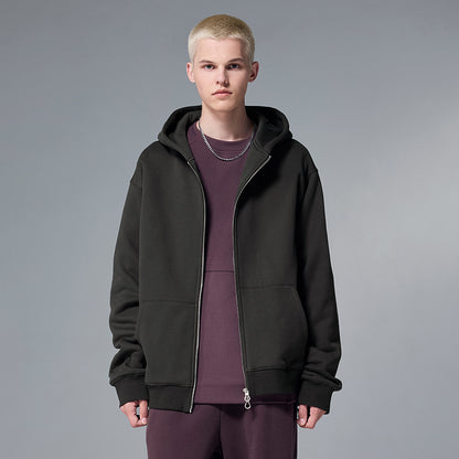 INFLATION Fleece Zip-Up Oversized Hoodies