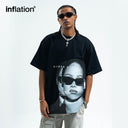 INFLATION Portrait Print T-Shirt