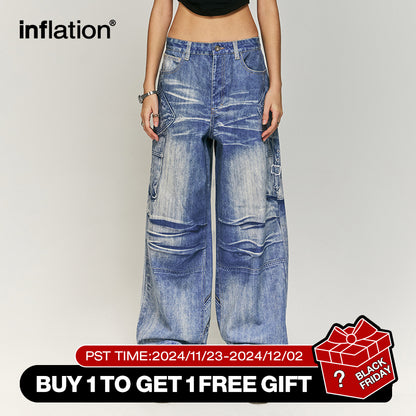 INFLATION 3D Printed Denim Pants