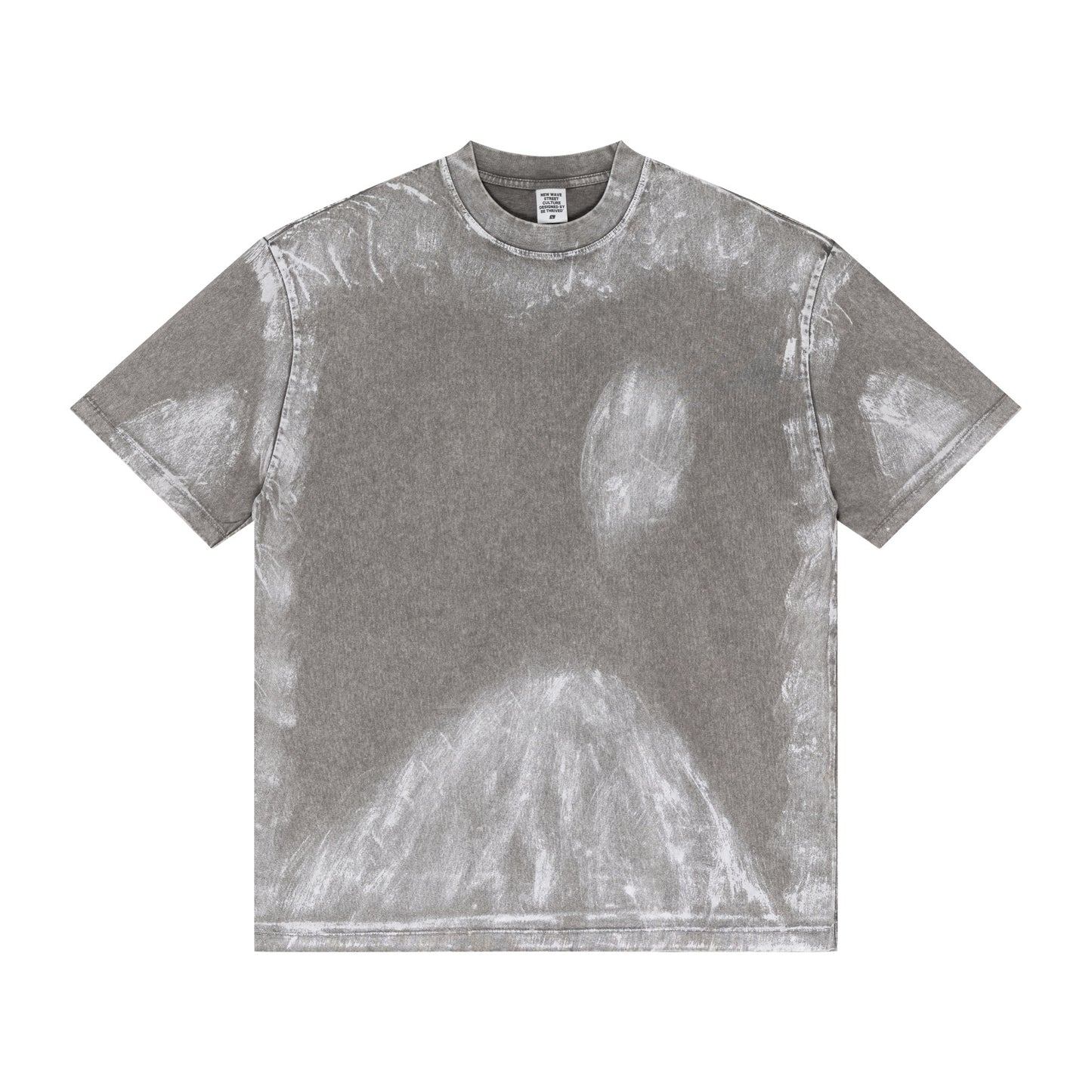 INFLATION Retro Brushed Paint Washed T-shirt