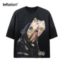 INFLATION Washed Boxy Graphic T-Shirt