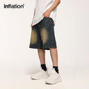 INFLATION Streetwear Ripped Hip Hop Jeans Shorts - INFLATION