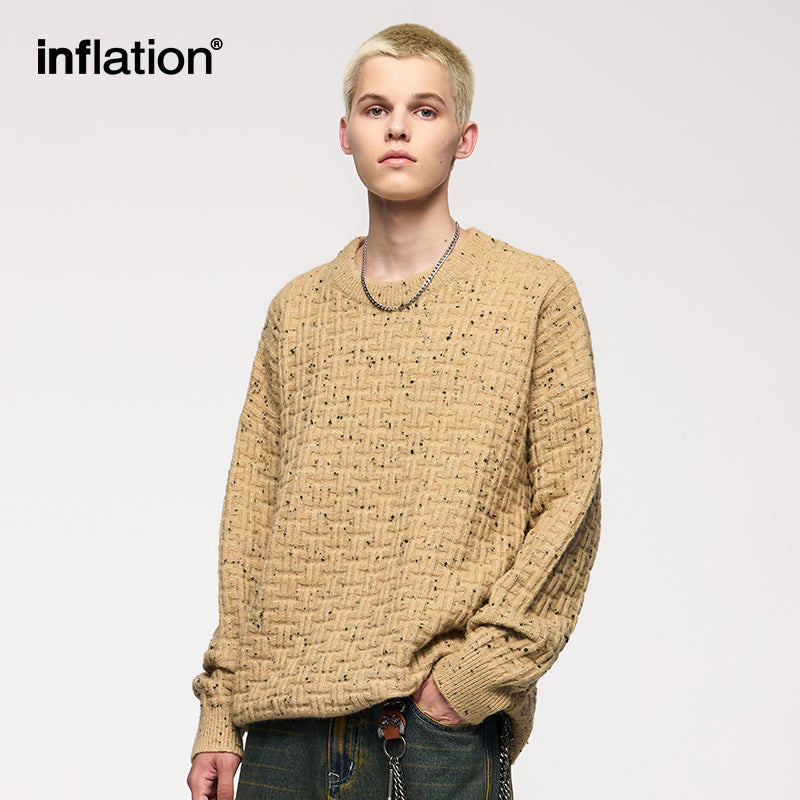 INFLATION Waffle Flower Yarn Sweaters