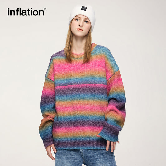 INFLATION Rianbow Oversized Jumpers