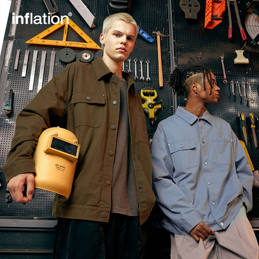 INFLATION 100% Cotton Cargo Jacket