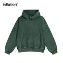 INFLATION Green Washed French Terry Hoodies