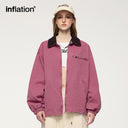 INFLATION Washed Zip Up Cargo Jacket