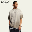 INFLATION Ripped and Holes Monkey Washed Tshirt