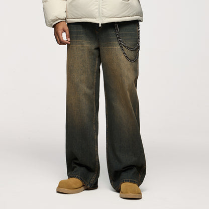 INFLATION Eco-friendly Acid Wash Baggy Jeans