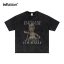 INFLATION Vintage Distressed Washed Tees