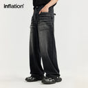 INFLATION Black Baggy Jeans