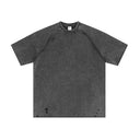 INFLATION Heavyweight Ripped Batik Effect Washed T-shirt