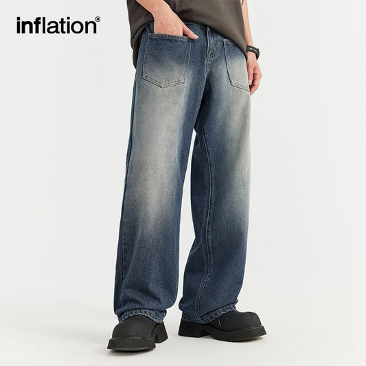 INFLATION Blue Washed Jeans