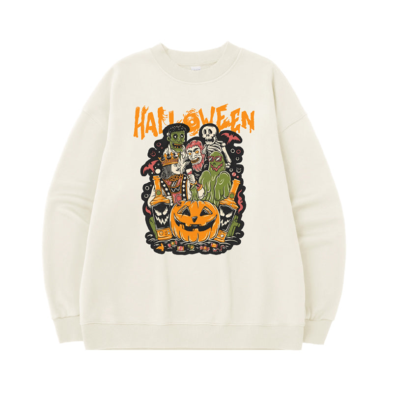 INFLATION Halloween Party Fleece Sweatshirt