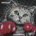 INFLATION Boxing Cat Cotton Tshirts