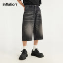 INFLATION Classic Black Jeans Shorts