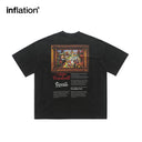 INFALTION Black Washed Graphic Tees