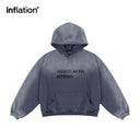 INFLATION Washed Gradient Boxy Hoodies