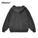 INFLATION Graphic Washed Hoodies