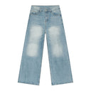 INFLATION Wasehed Straight Wide Leg Jeans