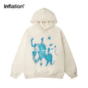 INFLATION Graphic Print French Terry Hoodies