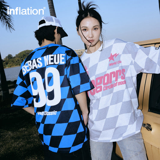 INFLATION original retro jersey style t-shirt