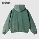 INFLATION Vintage Washed Zip Up Hoodie