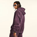 INFLATION Vintage Distressed Spray-dyed Fleece Hoodies