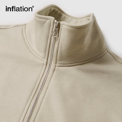 INFLATION Stand Collar Full Zip-up Jacket