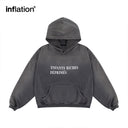 INFLATION Washed Gradient Boxy Hoodies