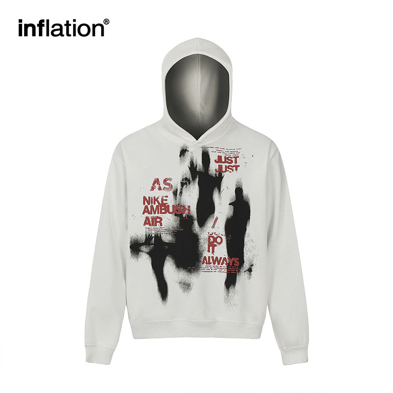 INFLATION Alien Velvet American Retro Hoodie