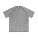 INFLATION Heavyweight Ripped Batik Effect Washed T-shirt