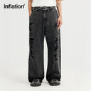 INFLATION Ripped Baggy Denim Pants