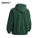 INFLATION Washed Distressed Zip-Up Hoodie