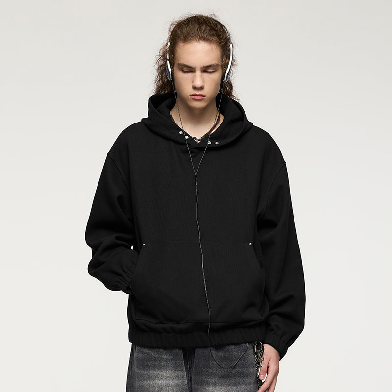 INFLATION Blank Heavyweight Cropped Hoodies