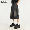 INFLATION Classic Black Jeans Shorts