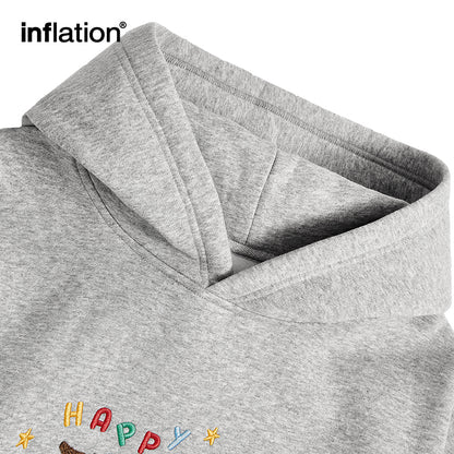 INFLATION Embroidery Cartoon Dachshund Hoodies