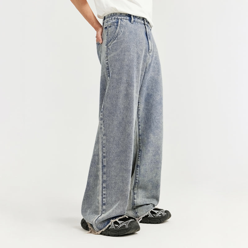 INFLATION Vintage Raw Edge Wide Leg Jeans