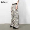 INFLATION Retro Camouflage Wide Leg Cargo Pants