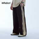 INFLATION Retro Striped Track Pants Unisex Streetwear - INFLATION