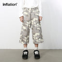 INFLATION Camo Wide Leg Shorts