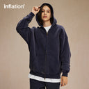 INFLATION Vintage Washed Zip Up Hoodie