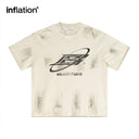 INFLATION Distressed Crew Neck Oversized TShirt